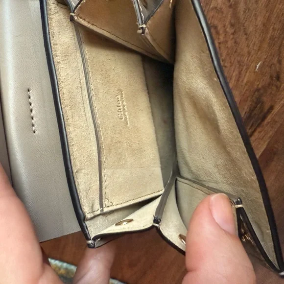 Chloé Mini Faye Beige Leather and Suede Crossbody Bag - Picture 8 of 11